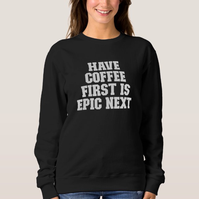 Sweatshirt Boissons de café Maman Coffee Beans Citer Maman 20 (Devant)