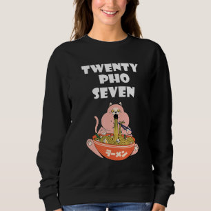 Sweatshirt Bol alimentaire de chat de pho asiatique nourritur