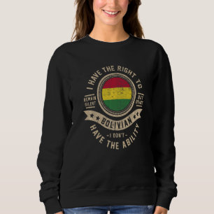 Sweatshirt Bolivie Drapeau Fiers Boliviens Hommes & Femmes