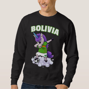Sweatshirt Bolivie Soccer Unicorn Dabbing Football bolivien F
