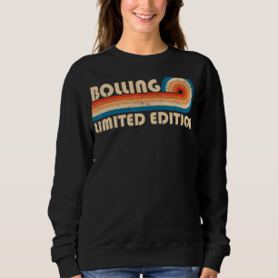 Sweatshirt BOLLING Nom Retro Vintage 80s 90s Anniversaire Reu