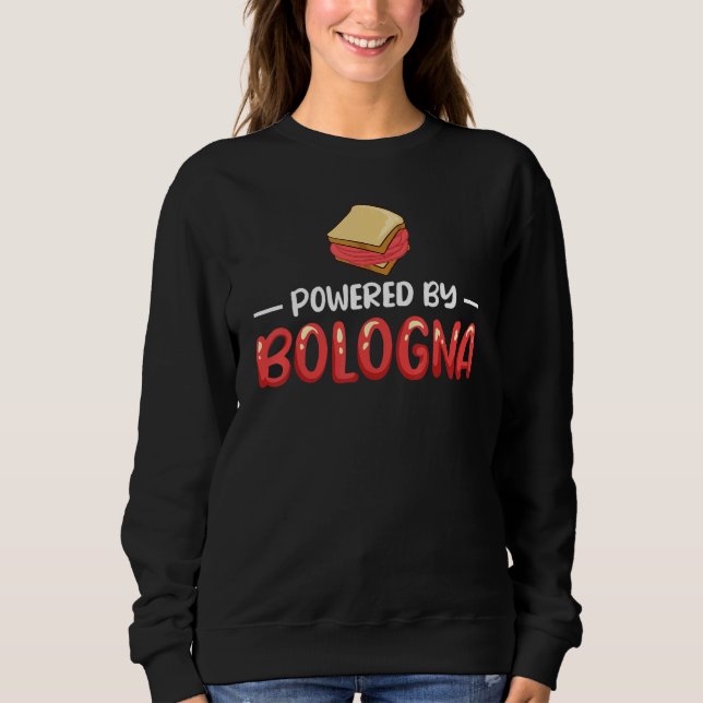 Sweatshirt Bologna Meat Italy Sandwich Sausage Baloney Fried  (Devant)