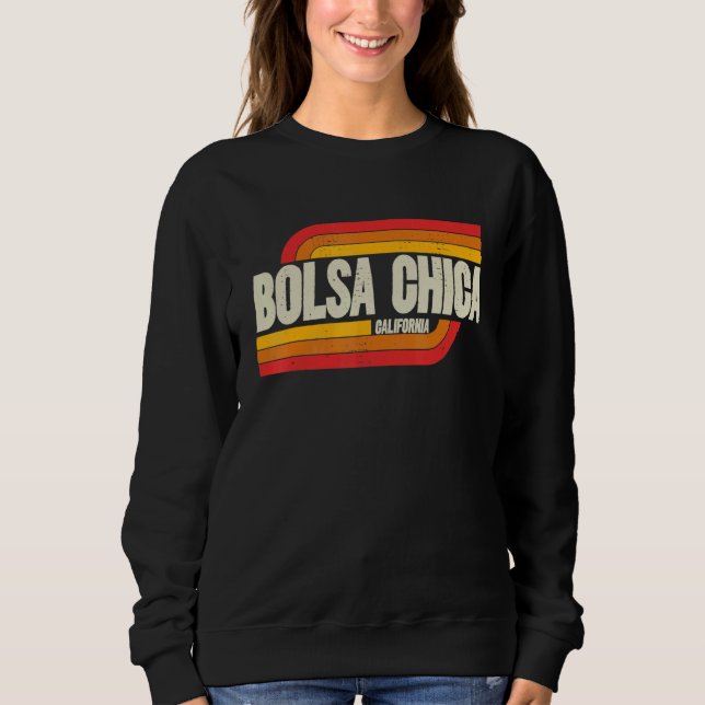 Sweatshirt Bolsa Chica California Ca City Vintage (Devant)