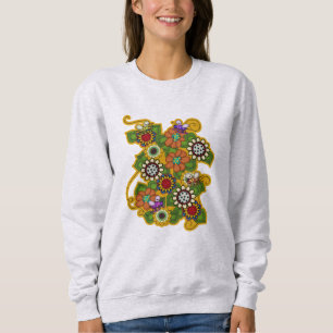 SWEATSHIRT BOMBARDEMENT DES ABEILLES ET DES FLEURS