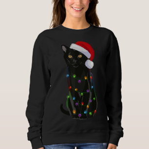 Sweatshirt Bombay Chat Noël Lumières Noël Amoureux des chats