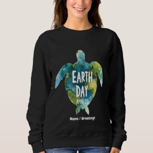 Sweatshirt Bon Jour des terres Sauvez la Terre et Sauvez la T