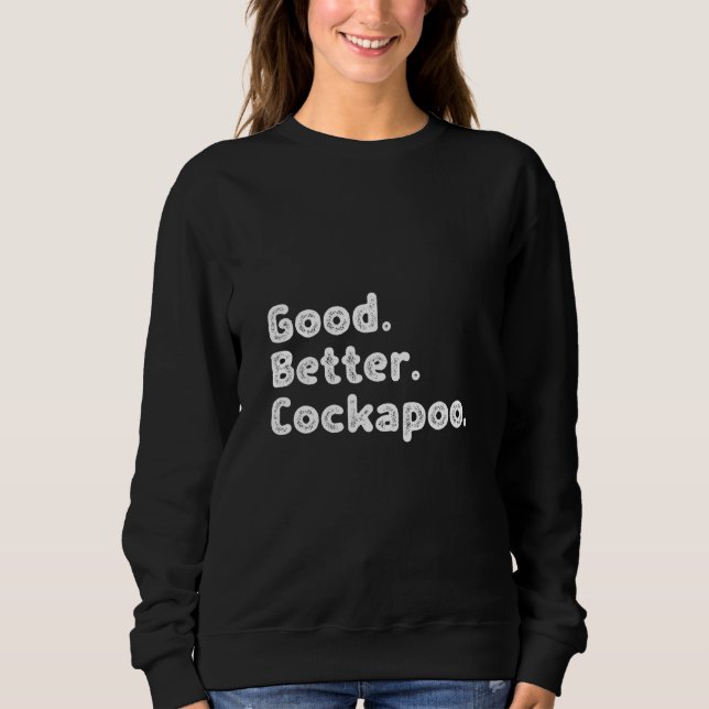 Sweatshirt Bon meilleur Cockapoo (Devant)