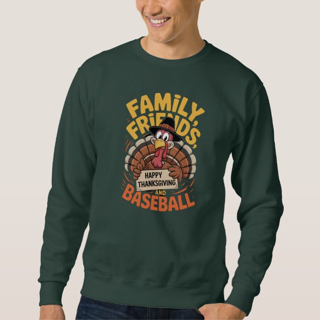 Sweatshirt Bon thanksgiving Feuilles d'automne (Devant)