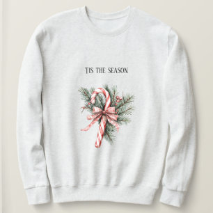 Sweatshirt Bonbon en forme de sapin rouge Noël