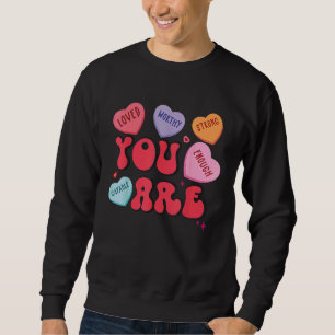 Sweatshirt Bonbon Rétro Cœur Professeur Saint Valentin Vous A