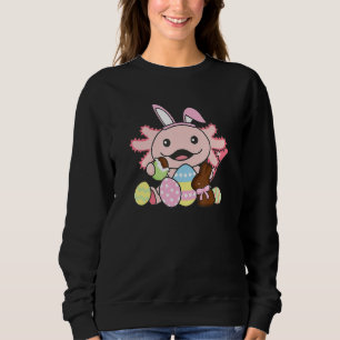 Sweatshirt Bonbons aux oeufs de Pâques Axolotl pour les fille