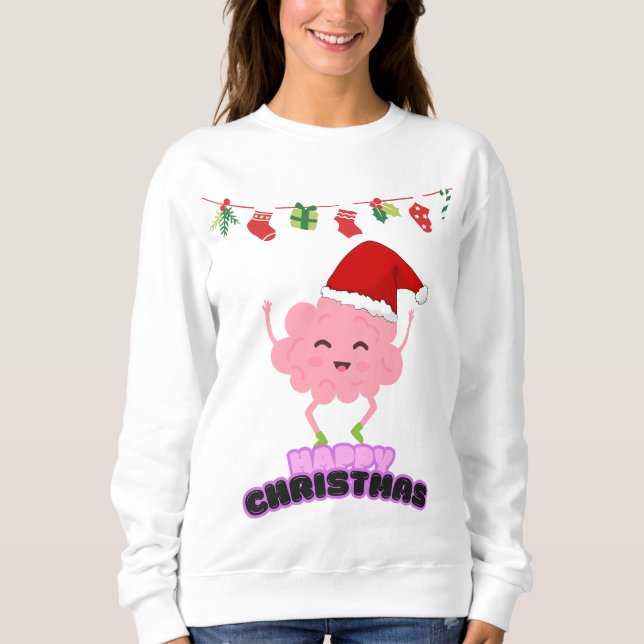 Sweatshirt Bonheur de Noël (Devant)