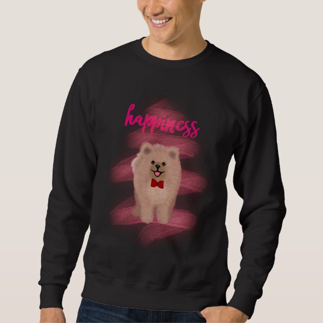 Sweatshirt Bonheur Pomeranian (Devant)