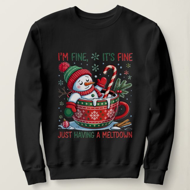 Sweatshirt Bonhomme de Neige  (Design devant)