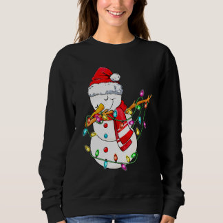 Sweatshirt Bonhomme de neige qui Dab Santa Noël Enfants Garço