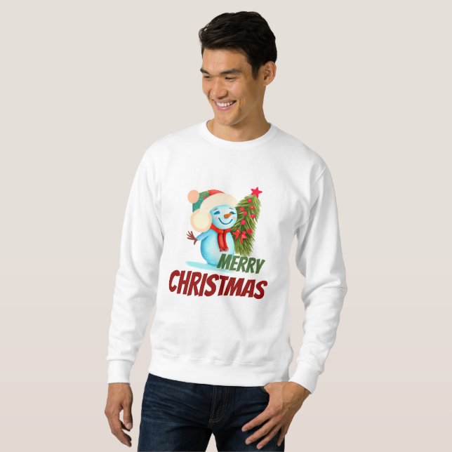 Sweatshirt bonhomme de Noël (Devant entier)