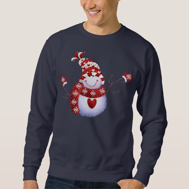Sweatshirt Bonhommes de neige mignons (Devant)