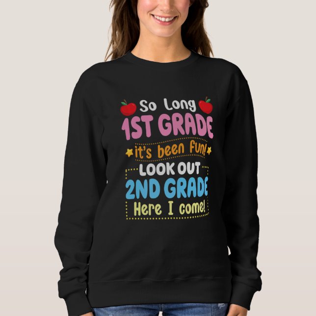 Sweatshirt Bonjour 2e année de retour à l'école enseignant Gr (Devant)