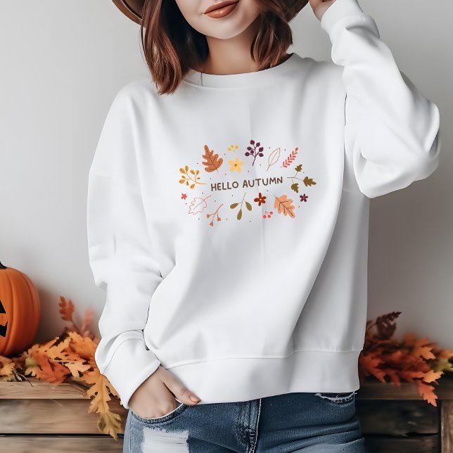 Sweatshirt Bonjour automne (Créateur téléchargé)