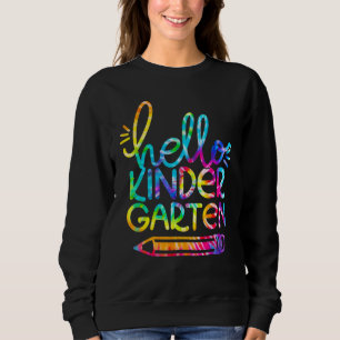 Sweatshirt Bonjour Crayon Maternelle Retour À L'École Enseign