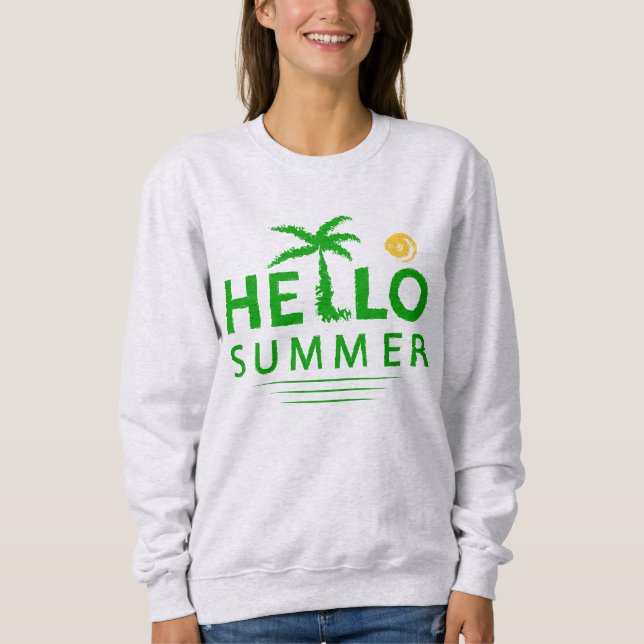 Sweatshirt Bonjour été (Devant)