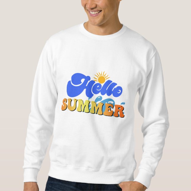 Sweatshirt Bonjour été (Devant)