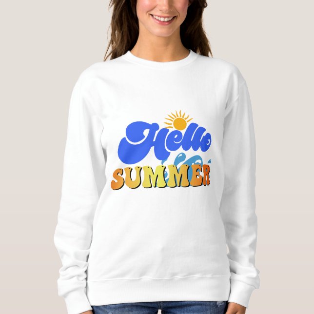 Sweatshirt Bonjour été (Devant)