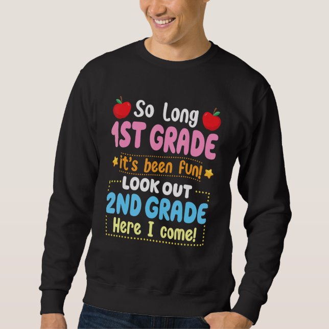 Sweatshirt Bonjour Étudiante De 2E Année Retour À L'École Arg (Devant)