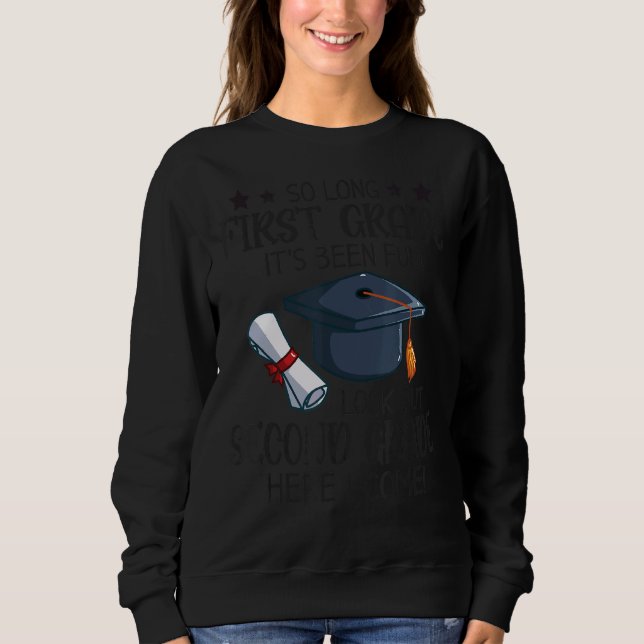Sweatshirt Bonjour Étudiante De 2E Année Retour À L'École Arg (Devant)