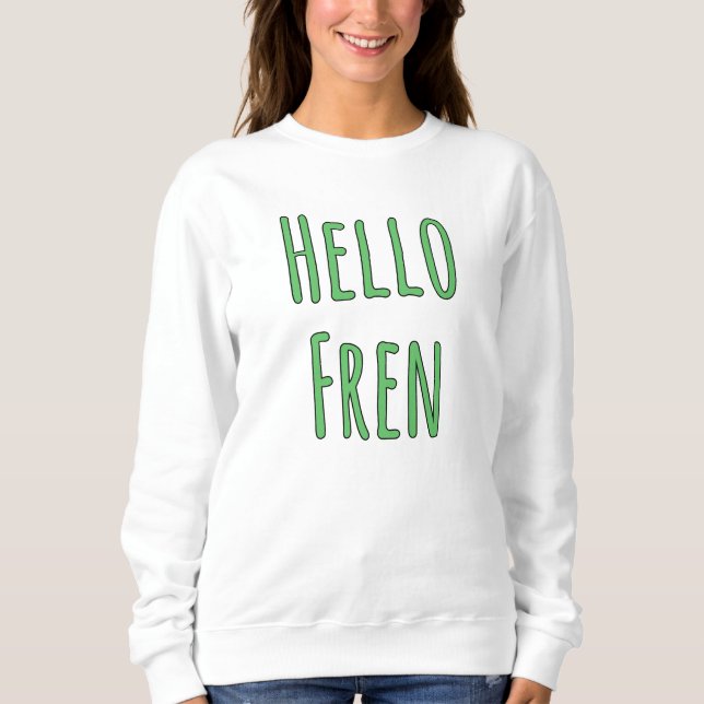 Sweatshirt Bonjour Fren (Devant)