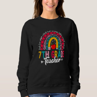 Sweatshirt Bonjour Septième Année Retour À L'École Teac Enfan