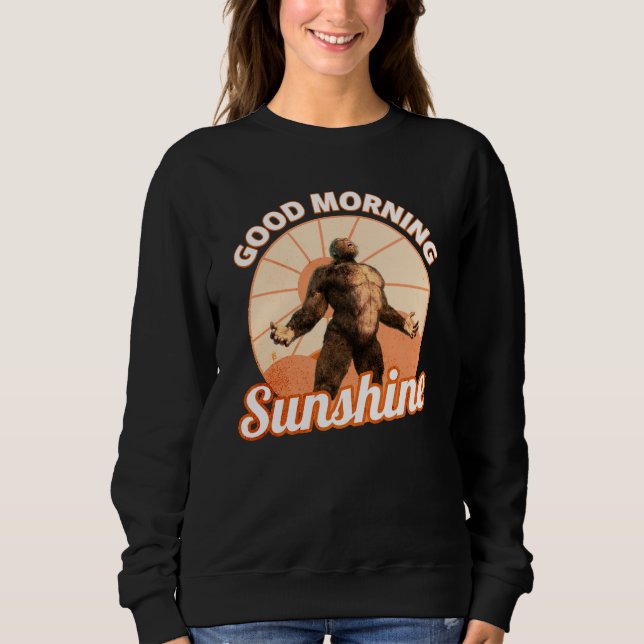 Sweatshirt Bonjour Soleil Humour Bigfoot (Devant)