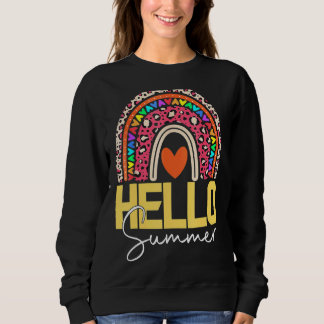 Sweatshirt Bonjour Summer Rainbow Leopard 8