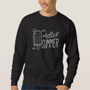 Sweatshirt Bonjour Vacances Été Glace Crème Popsicle Ice Loll
