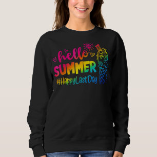Sweatshirt Bonjour Vacances Été Glace Crème Popsicle Ice Loll