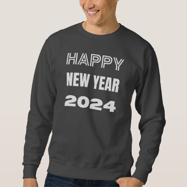 Sweatshirt Bonne année de base (Devant)