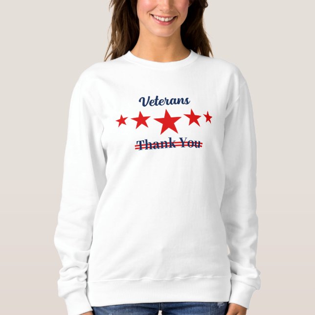 Sweatshirt Bonne fête des anciens combattants (Devant)
