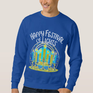 Sweatshirt Bonne fête des lumières Hanoukka Menorah