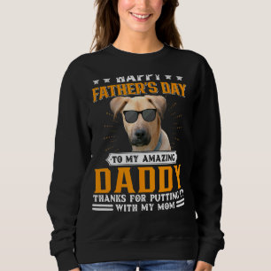 Sweatshirt Bonne Fête des pères Blackmouth Cur Chien Papa Pou