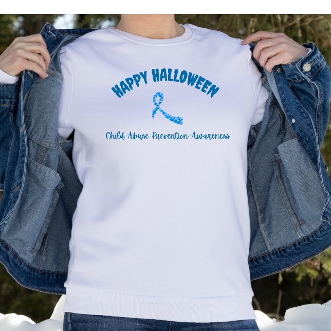 Sweatshirt Bonne Halloween Prévention de la maltraitance des  (Créateur téléchargé)