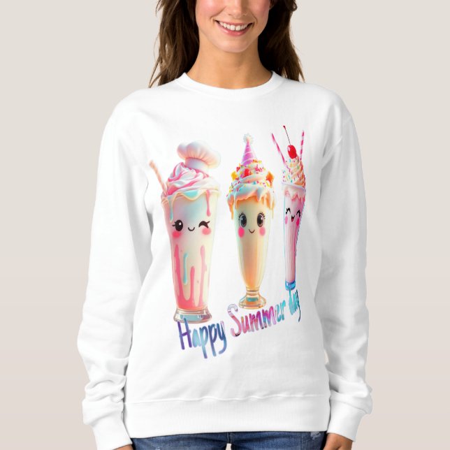 Sweatshirt Bonne journée d'été (Devant)