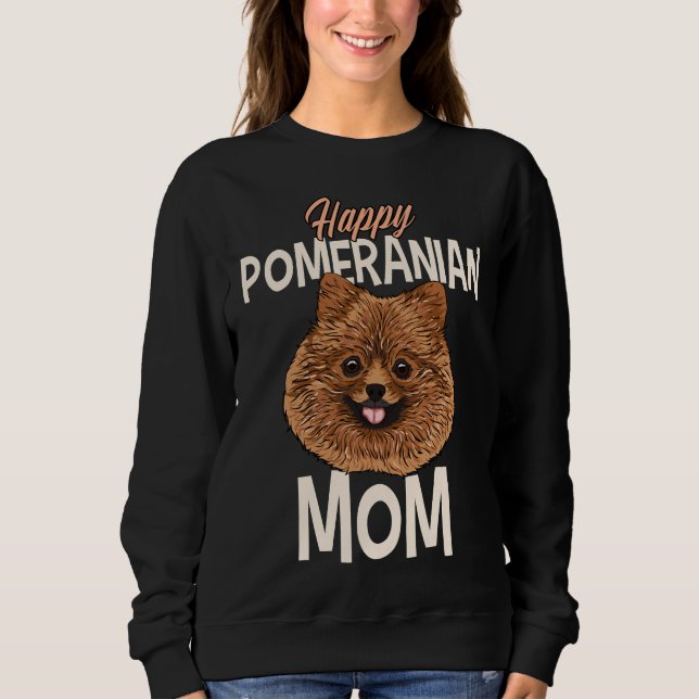 Sweatshirt Bonne maman poméranienne (Devant)