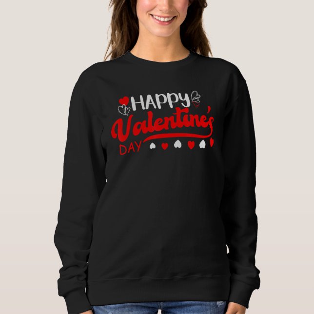 Sweatshirt Bonne Saint Valentin 2022 Costume mignonne (Devant)