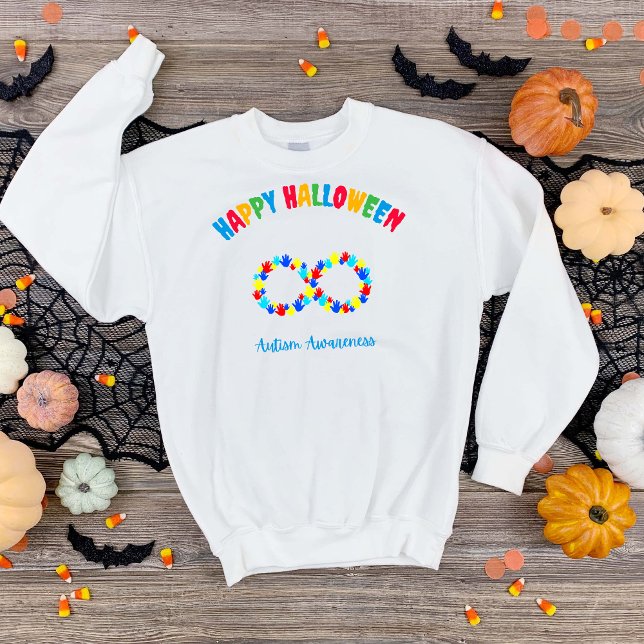 Sweatshirt Bonne Sensibilisation sur l'autisme Halloween (Créateur téléchargé)