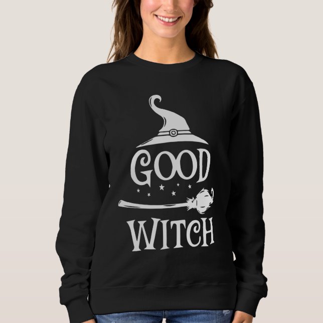 Sweatshirt Bonne Sorcière Halloween (Devant)
