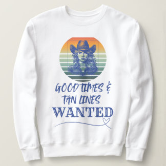 Sweatshirt Bonnes périodes & traces de bronzage RECHERCHÉES