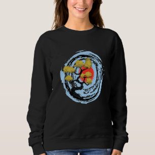 Sweatshirt Bonsai japonais au-dessus du Japon Risinig Sun