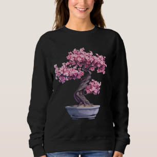Sweatshirt Bonsai Tree Sakura Cherry Blossom Japonais Bonsai