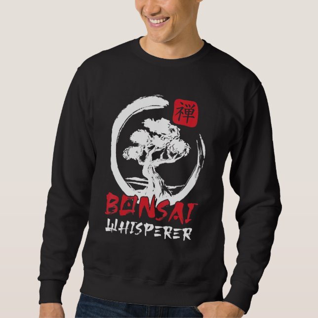 Sweatshirt Bonsai Whisperer Bonsai Tree Master Japonais (Devant)