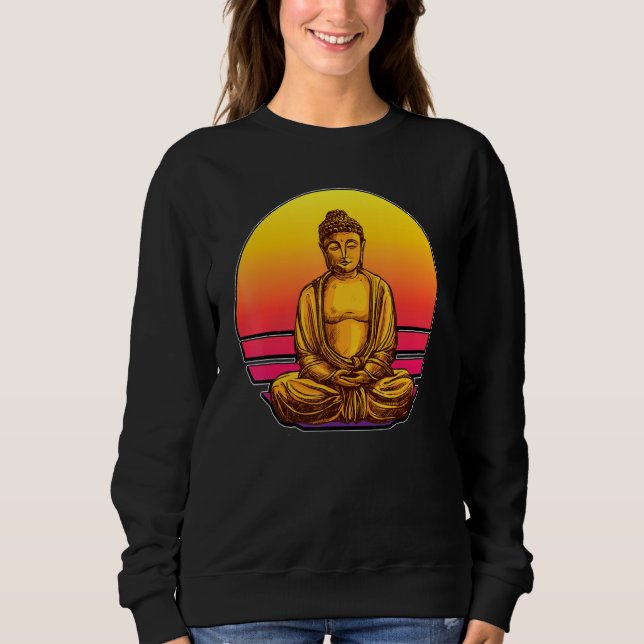 Sweatshirt Bonsai.Zen Budda I.Let Go Meditation Yin Yang (Devant)